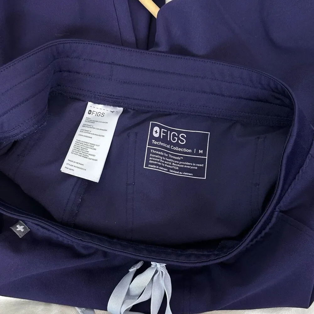 Figs Purple Jam Scrub Set M/S Medical Workwear Athleisure Minimalist Nurse - Picture 9 of 16